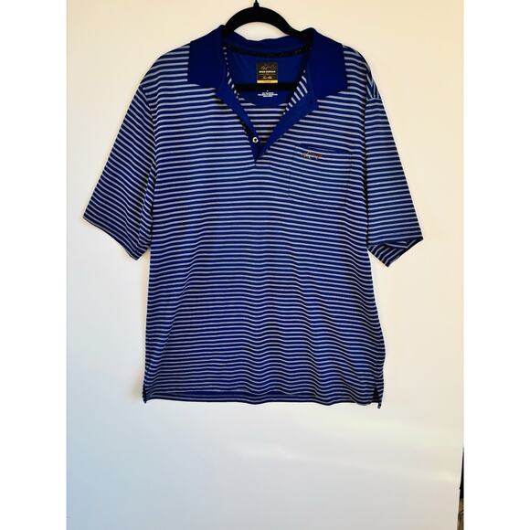 Greg Norman Collection Other - Men's Greg Norman Golf Polo Shirt Large Blue Striped Collared